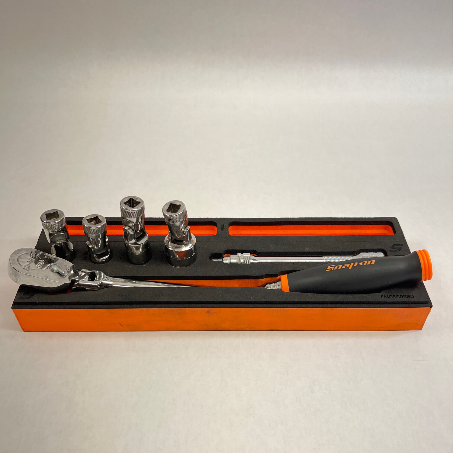 Snap On 6 Pc. 3/8" Drive Spark Plug Soft Grip General Service Foam Set