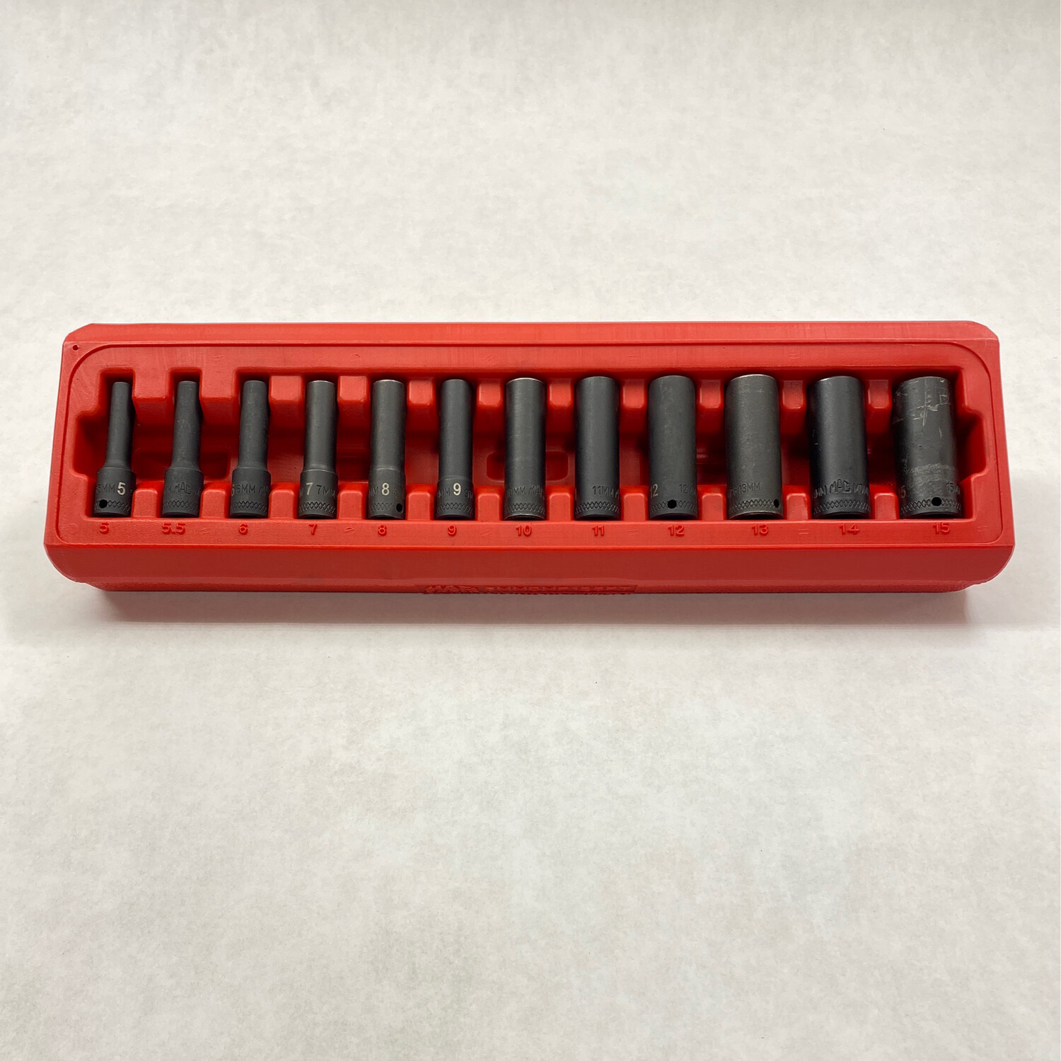 AKM TOOL 3/8" Drive Magnetic Impact Socket Set - 17-Piece Metric (7mm-19mm) With Extensions & Adapter - View #11