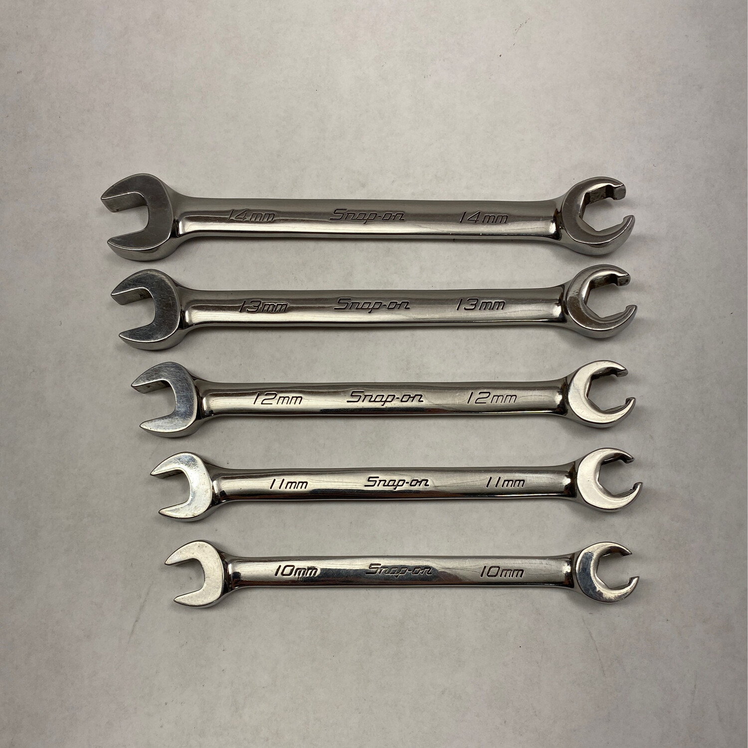 Snap On 5 Pc. 6Point Metric OpenEnd/ Flare Nut Wrench Set (1014 mm), RXSM605B Shop Tool
