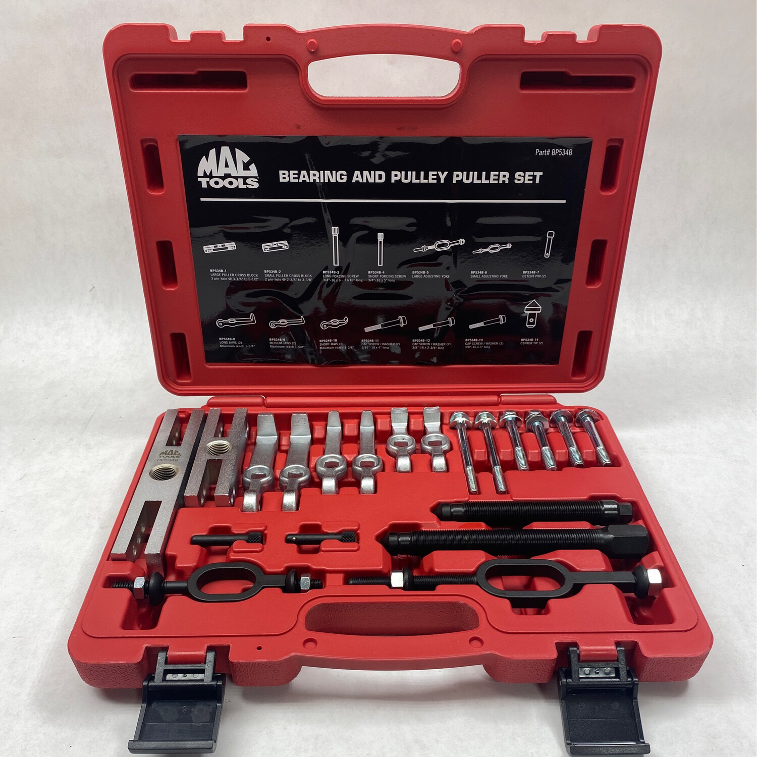 Mac Tools 22 Pc. Bearing And Pulley Puller Set, BP534B Shop Tool