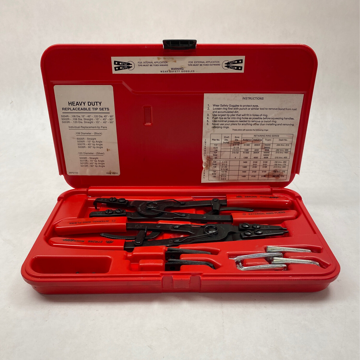 Mac Tools 2 Pc. Snap Ring Pliers Set, SR50K Shop Tool Swapper