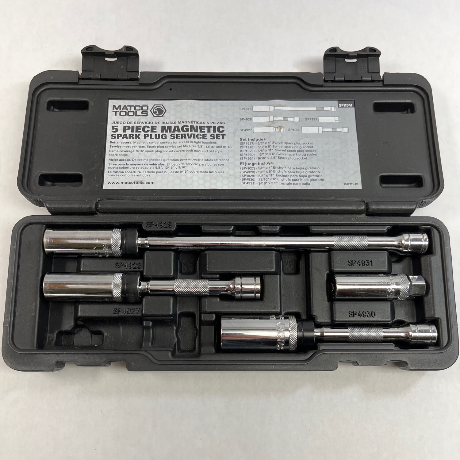 Matco Tools 4 Pc. Spark Plug Service Set, SPK5M Shop Tool