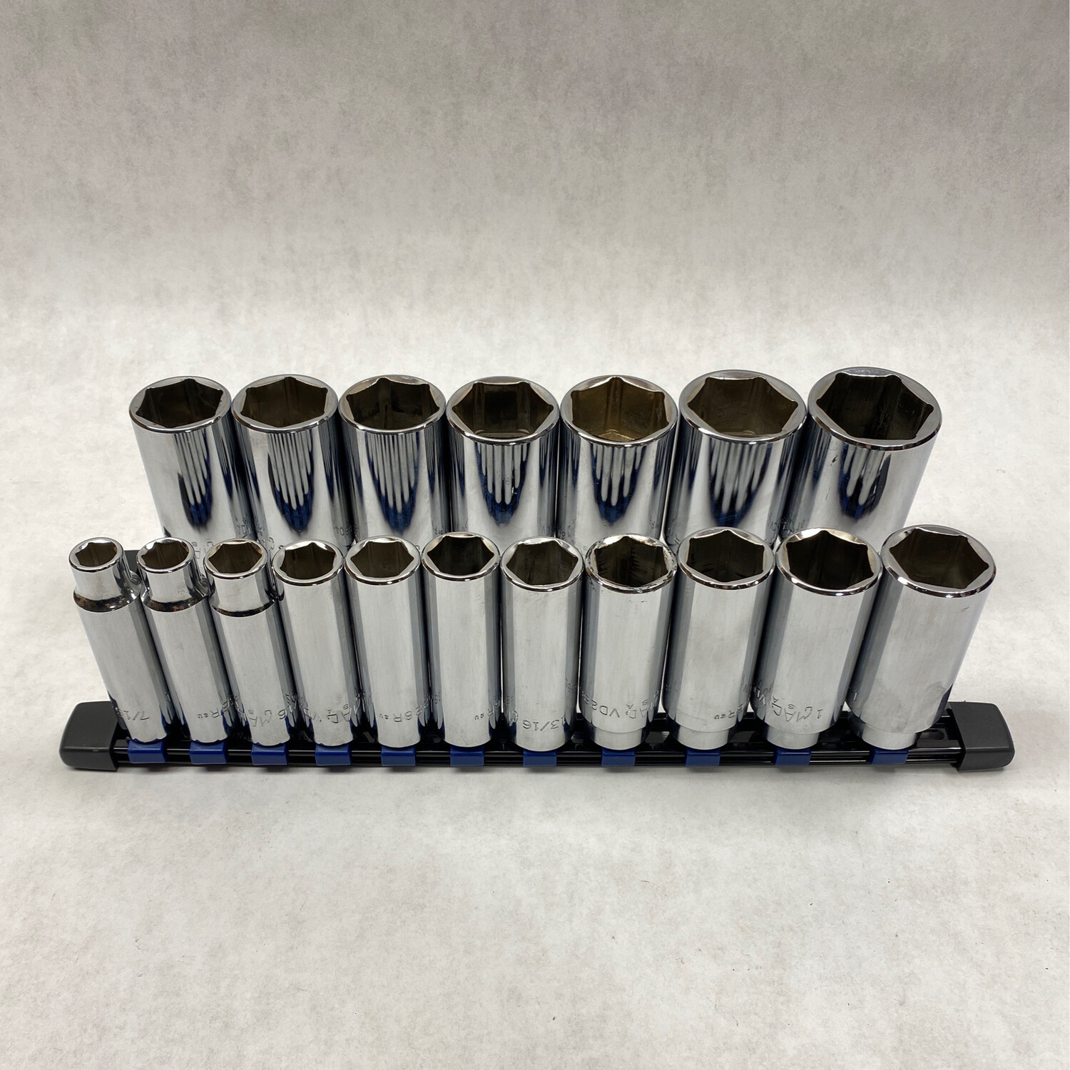 Mac Tools 18 Pc. 1/2” Drive SAE Deep Well Socket Set, Shop by