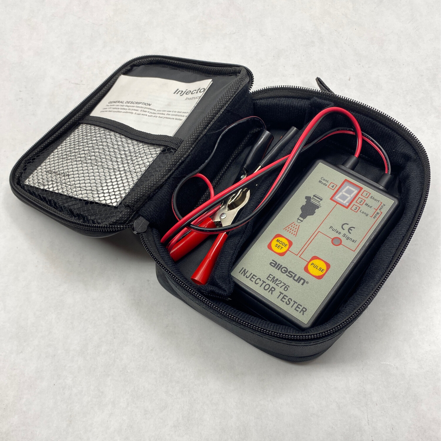 Allosun 12V Auto Fuel Injector Tester, EM276 Shop Tool Swapper