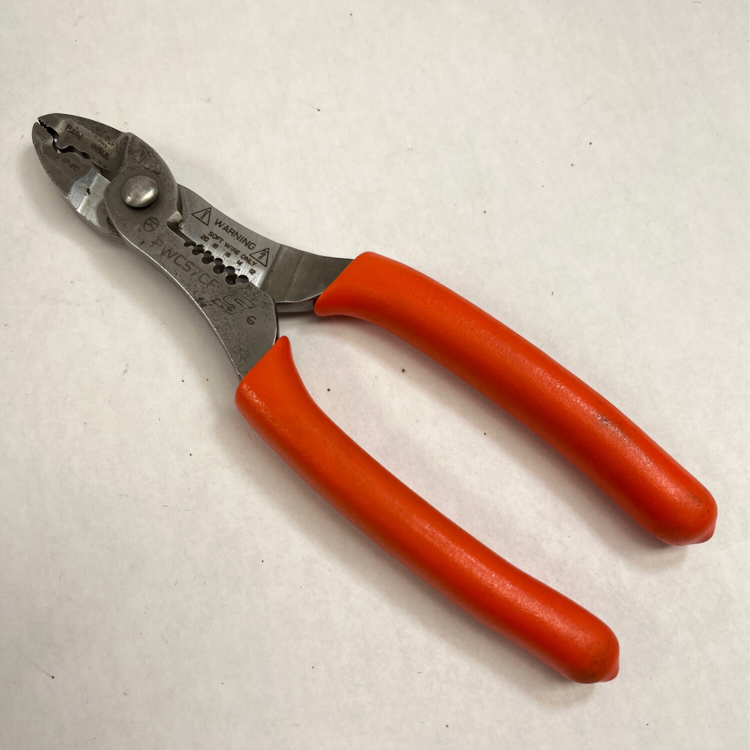 Snap On 7" Wire Stripper/ Cutter/ Crimper, PWCS7CF Shop Tool Swapper