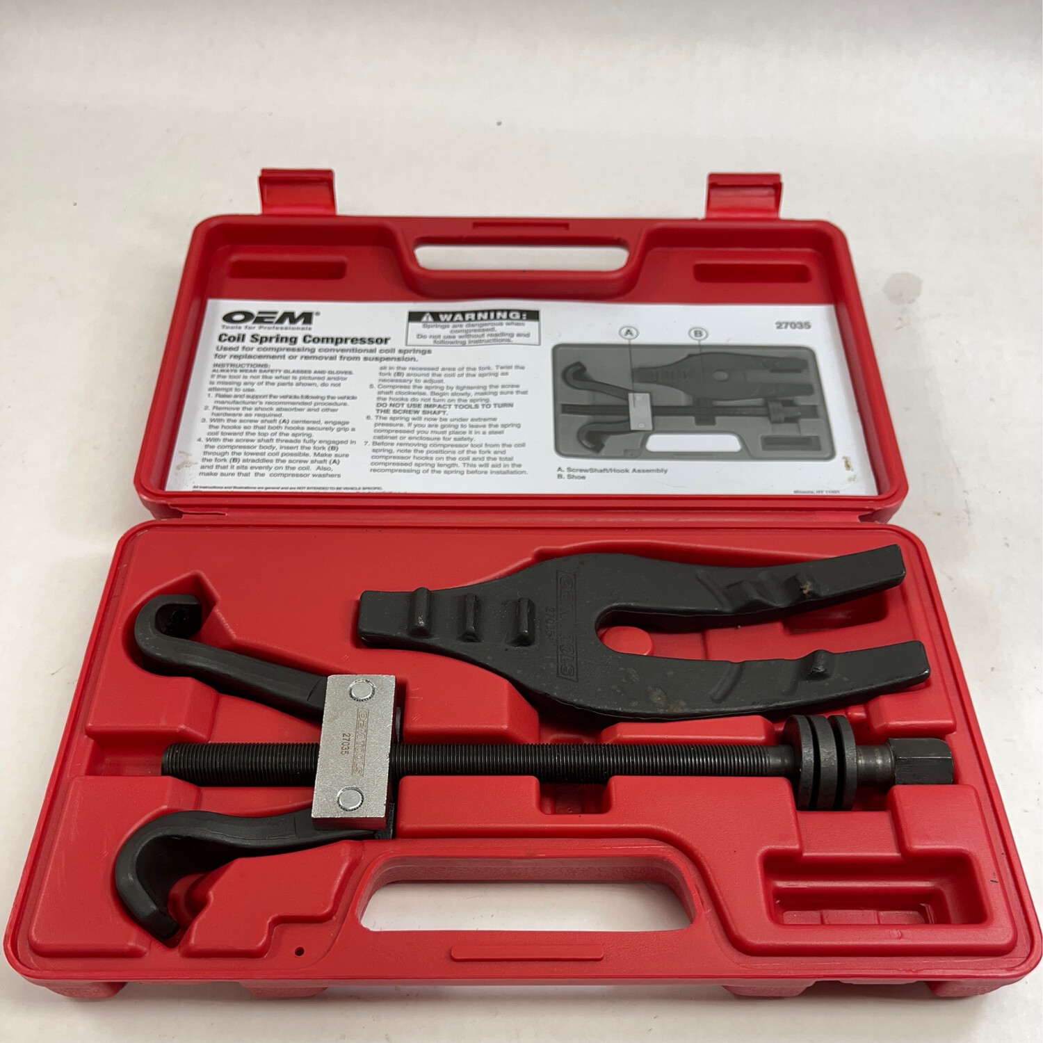 OEM Tools Coil Spring Compressor, 27035 Shop Tool Swapper