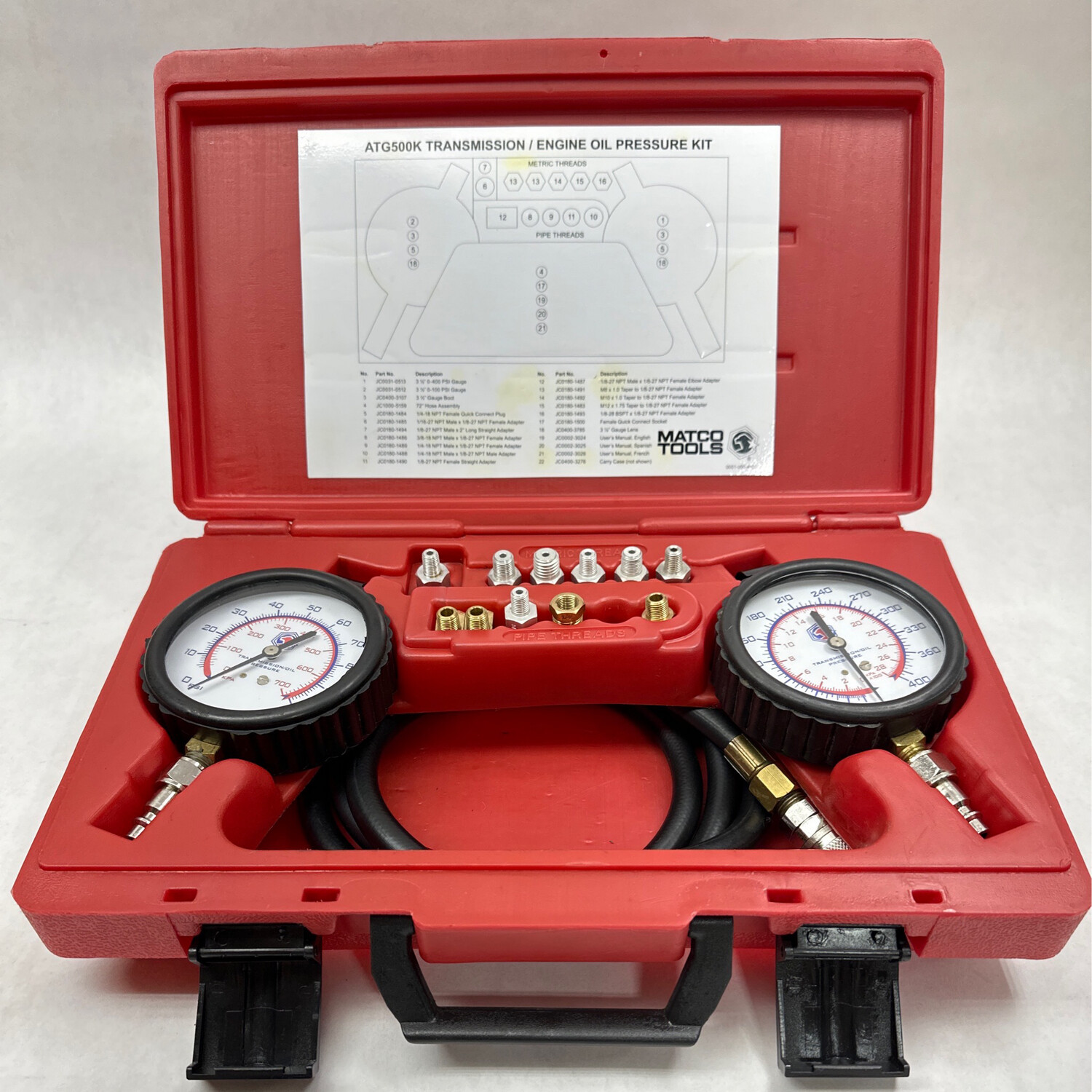 Matco Tools Transmission/ Engine Oil Pressure Kit, ATG500K Shop