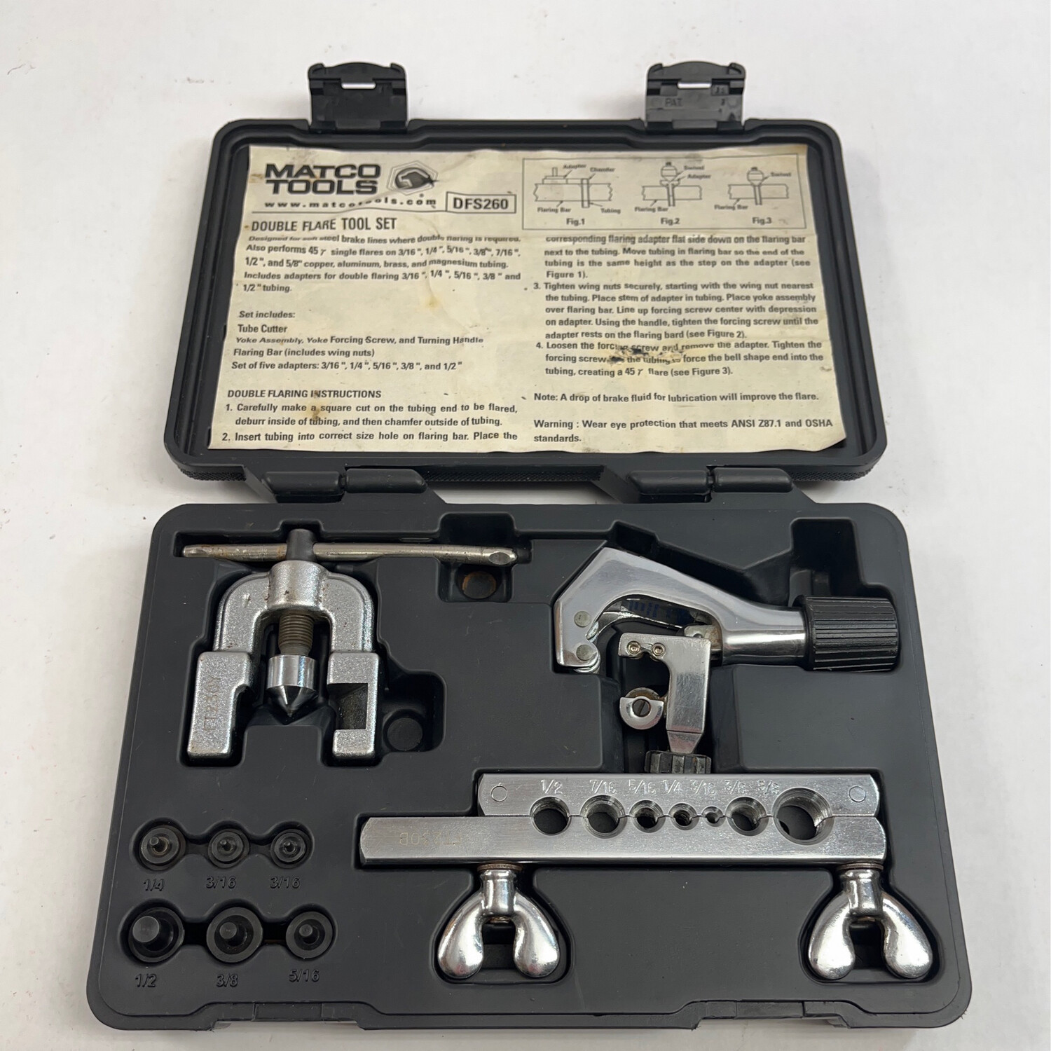 Matco Tools Double Flare Tool Set, DFS260 Shop Tool Swapper