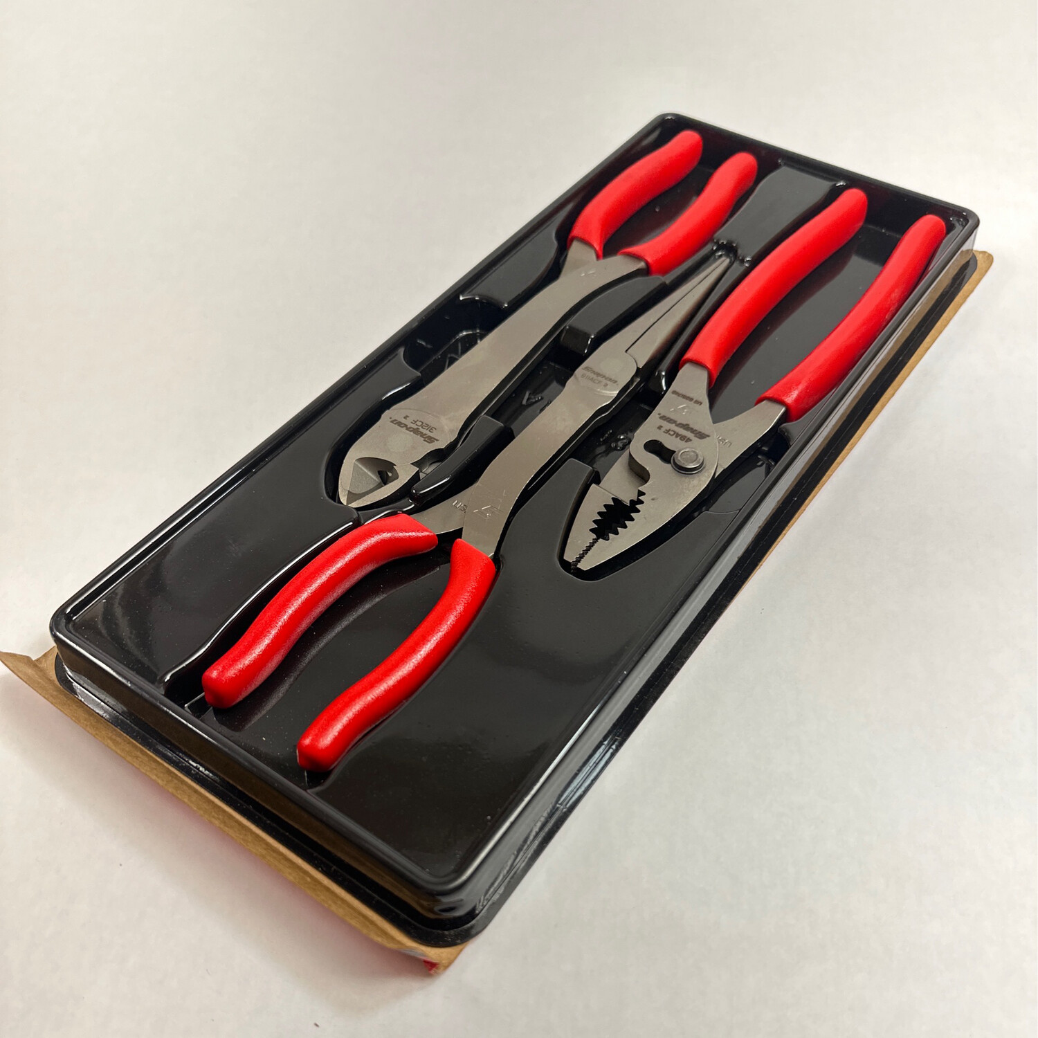 Snap On 3 pc Heavy-Duty Pliers Set (Red), PL330ACF - Shop - Tool Swapper