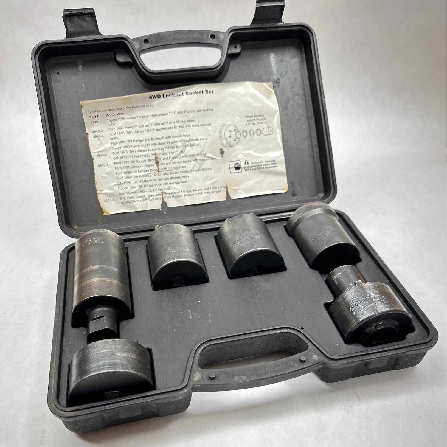 Cornwell 6 Piece 4WD Locknut Socket Set Shop Tool Swapper