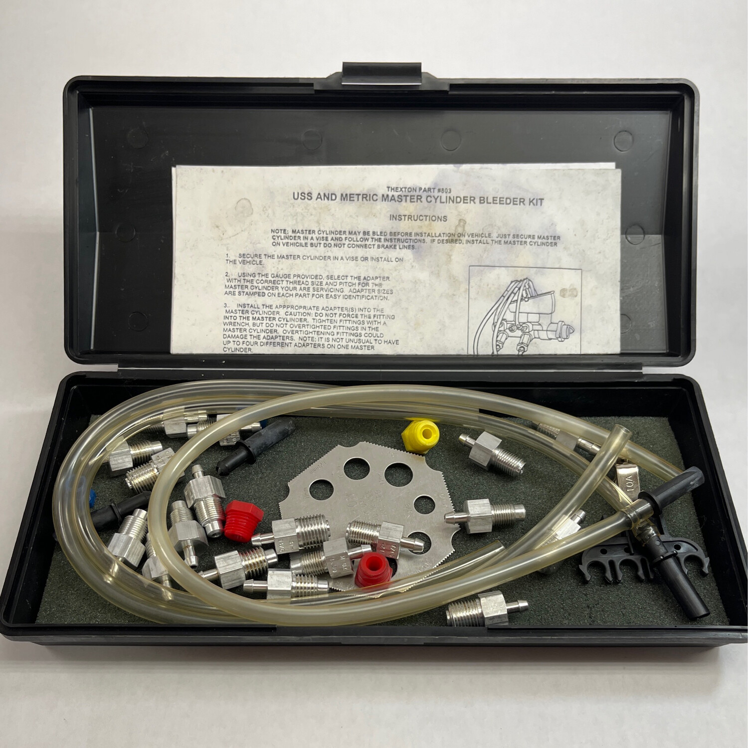Thexton Universal Master Cylinder Bleeder Kit, 803 Shop Tool Swapper