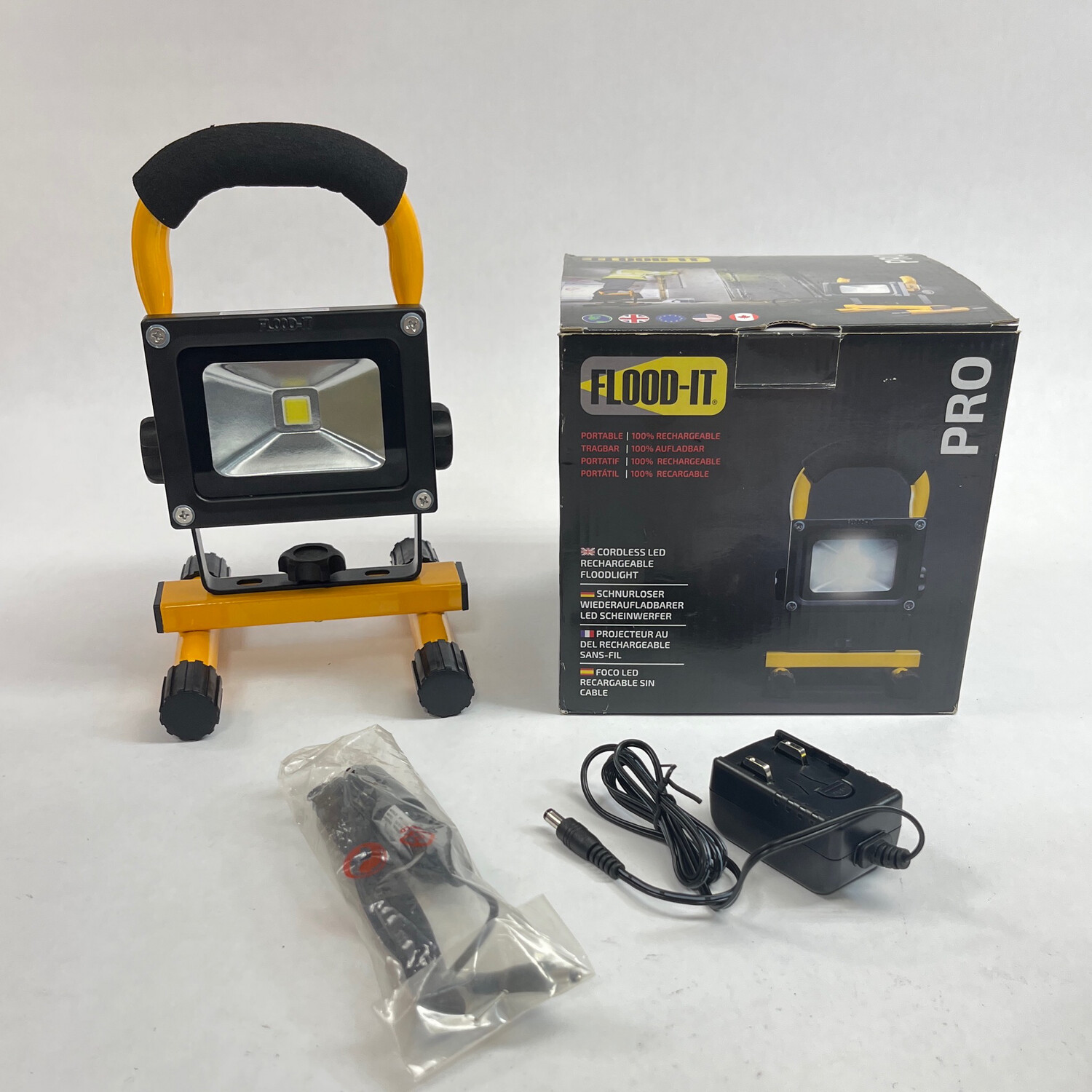 FloodIt Cordless LED Rechargeable Floodlight, FL10YCW Shop Tool