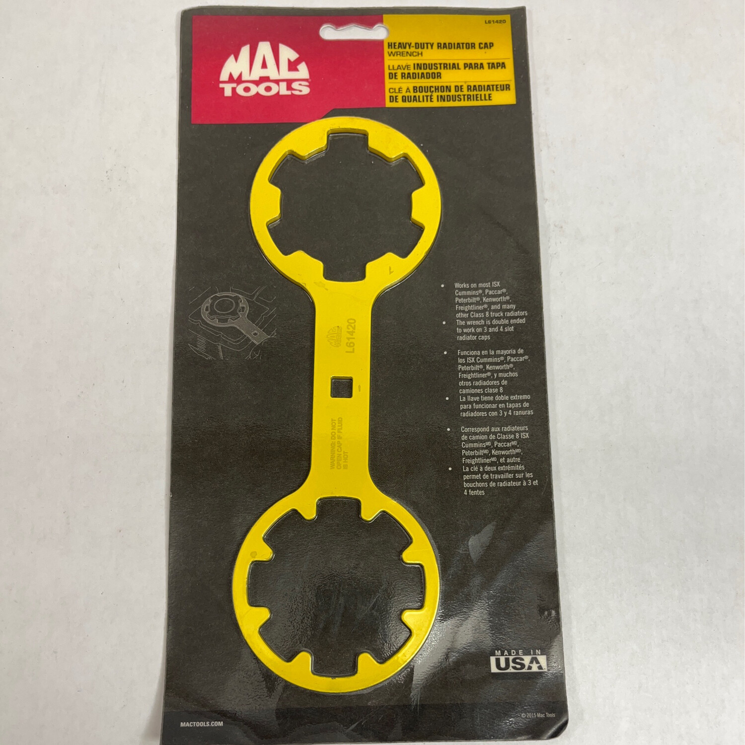Mac Tools Heavy Duty Radiator Cap Wrench, L61420 Shop Tool Swapper