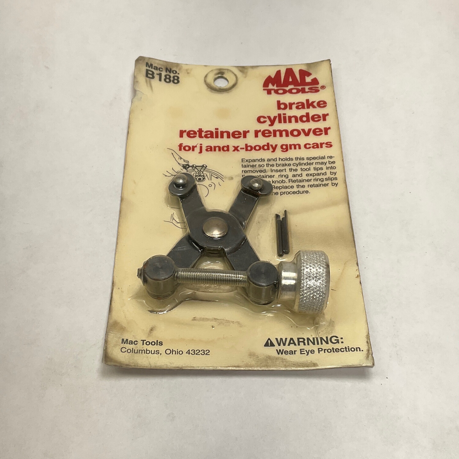 Mac Tools Brake Cylinder Retainer Remover For J And Xbody GM Cars