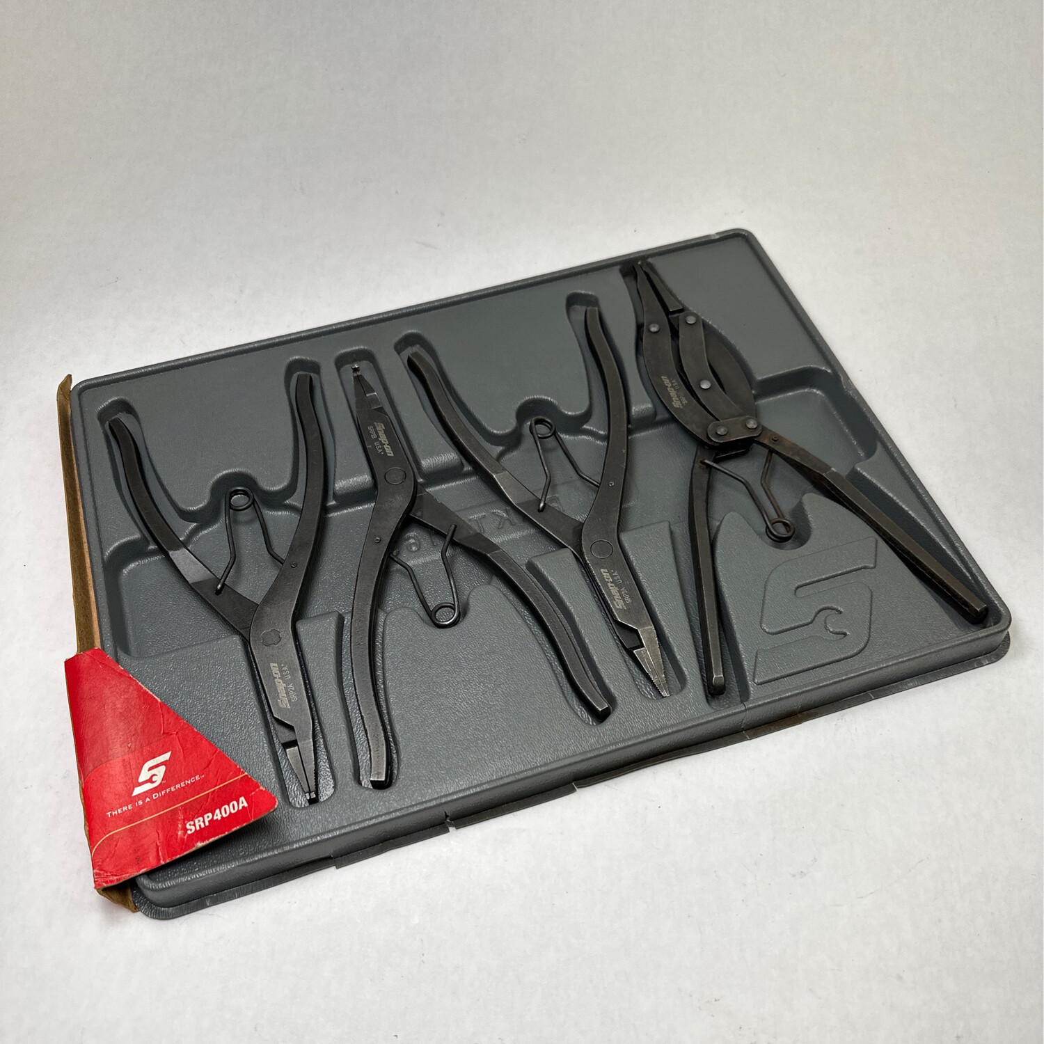 Snap On 4 pc Snap Ring Pliers Set, SRP400A Shop Tool Swapper