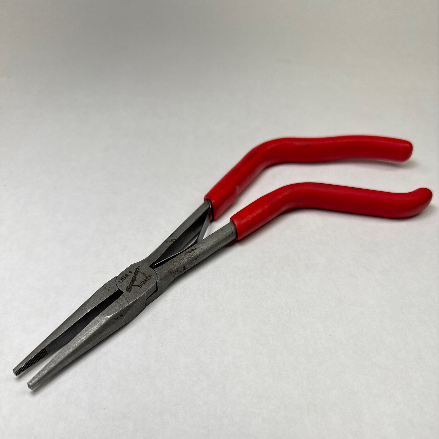 Snap On 11" Pistol Grip Needle Nose Pliers (Red), 912AEP Shop Tool