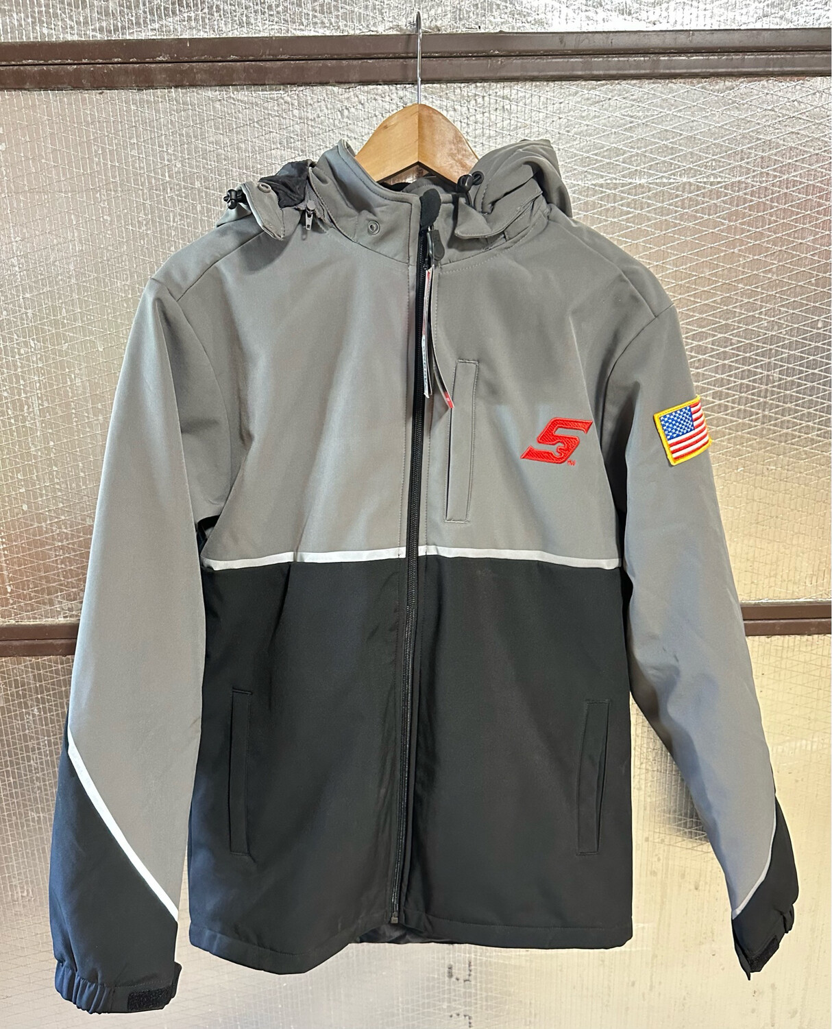 Snap On Tools Jacket Gray/Black W/Removable Hood, Size 2XL Shop