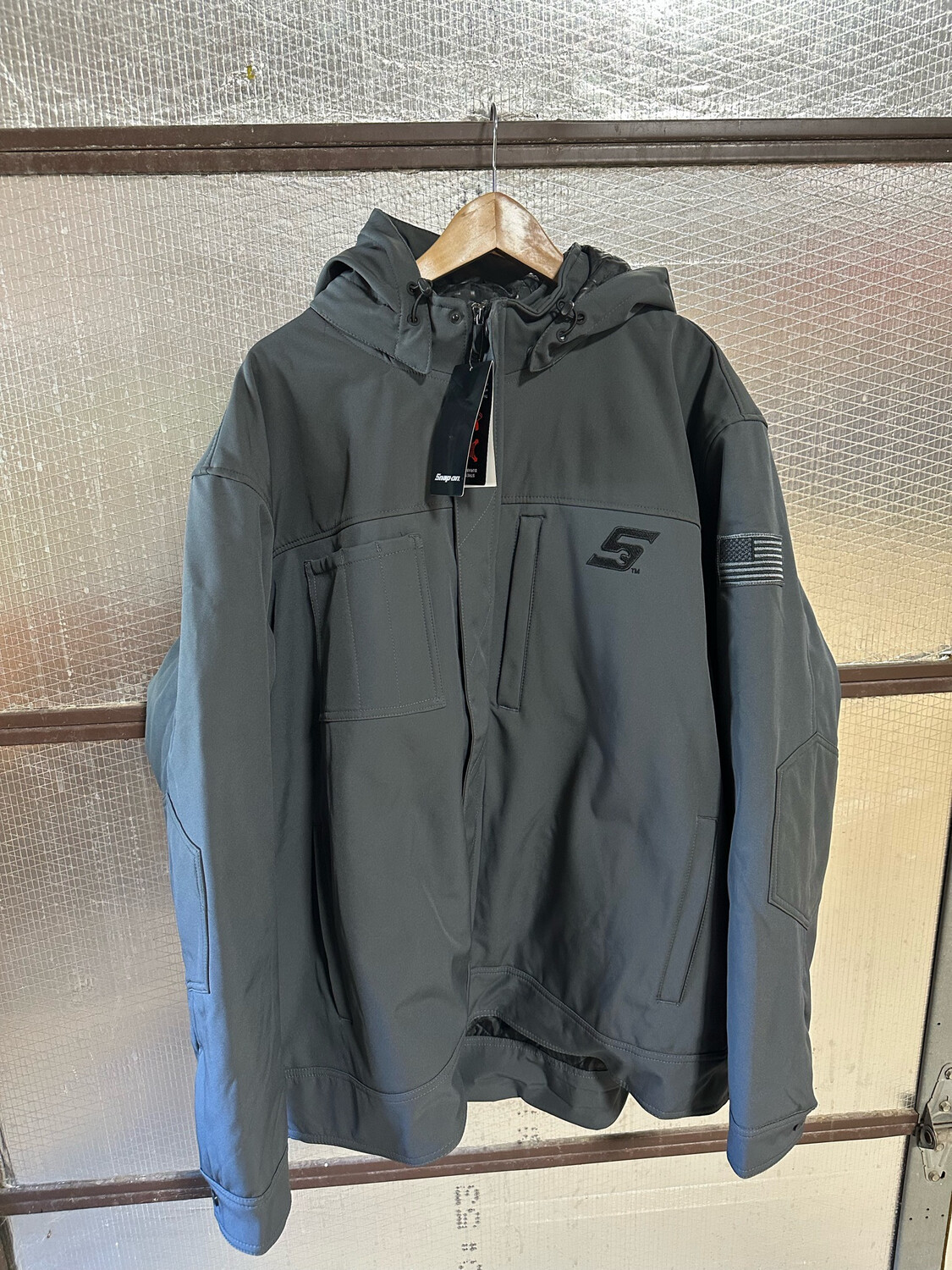 Snap On Tools Jacket Gray W/Removable Hood, Size 3XL Shop Tool Swapper