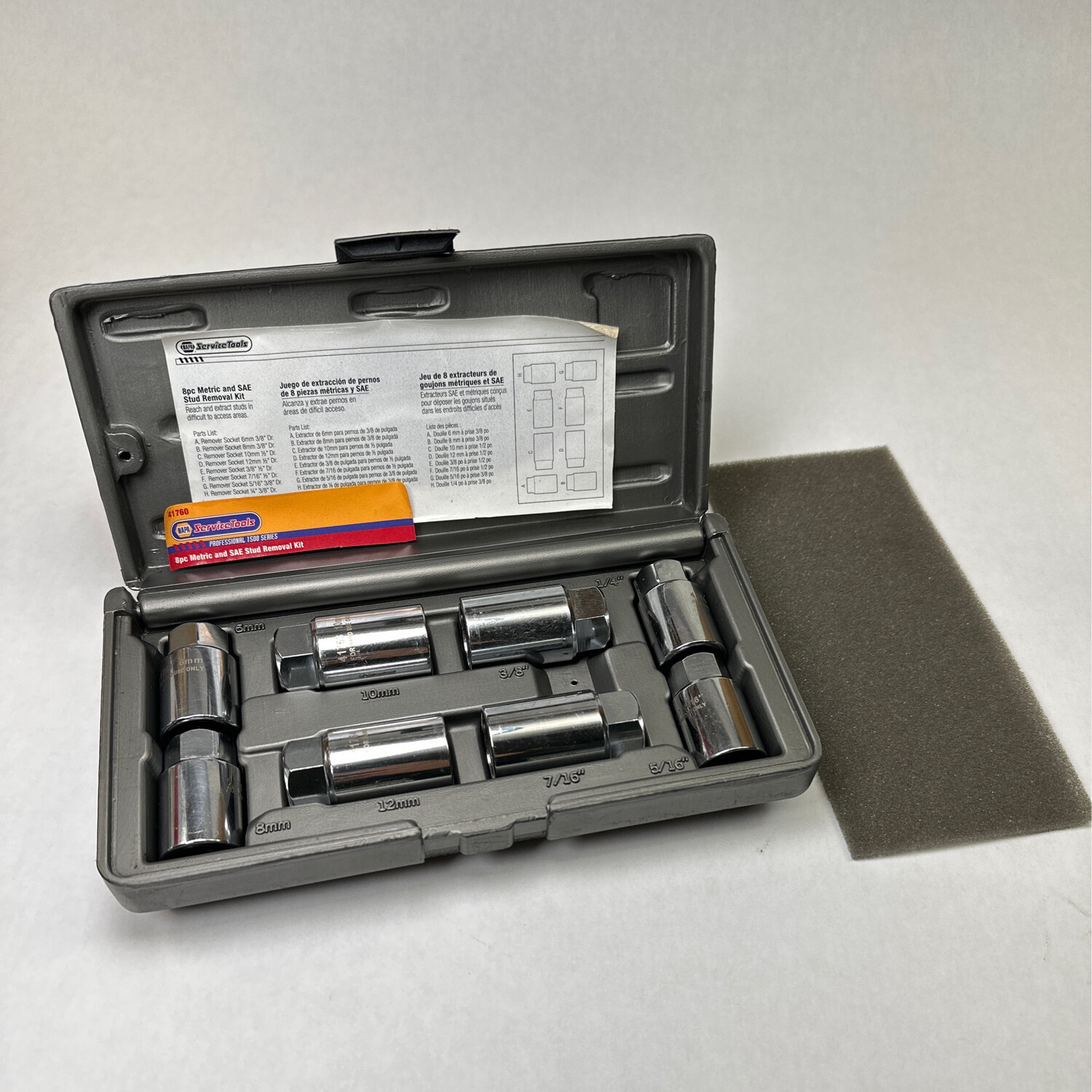Napa 8pc Metric & SAE Stud Removal Kit, 41760 Shop Tool Swapper