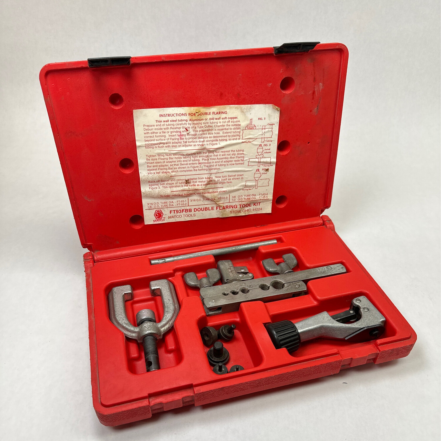 Matco Double Flaring Tool Kit, FT93FBB Shop Tool Swapper