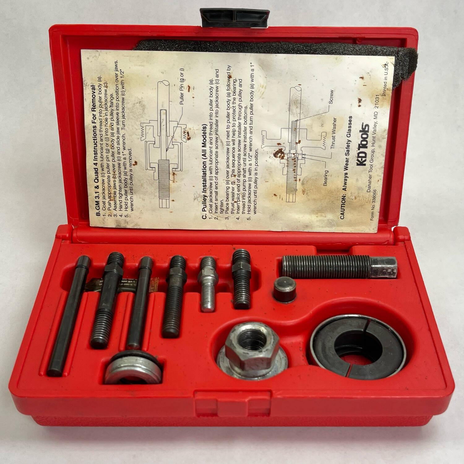 KD Tools Pulley Remover/Installer Set, 2897 Shop Tool Swapper