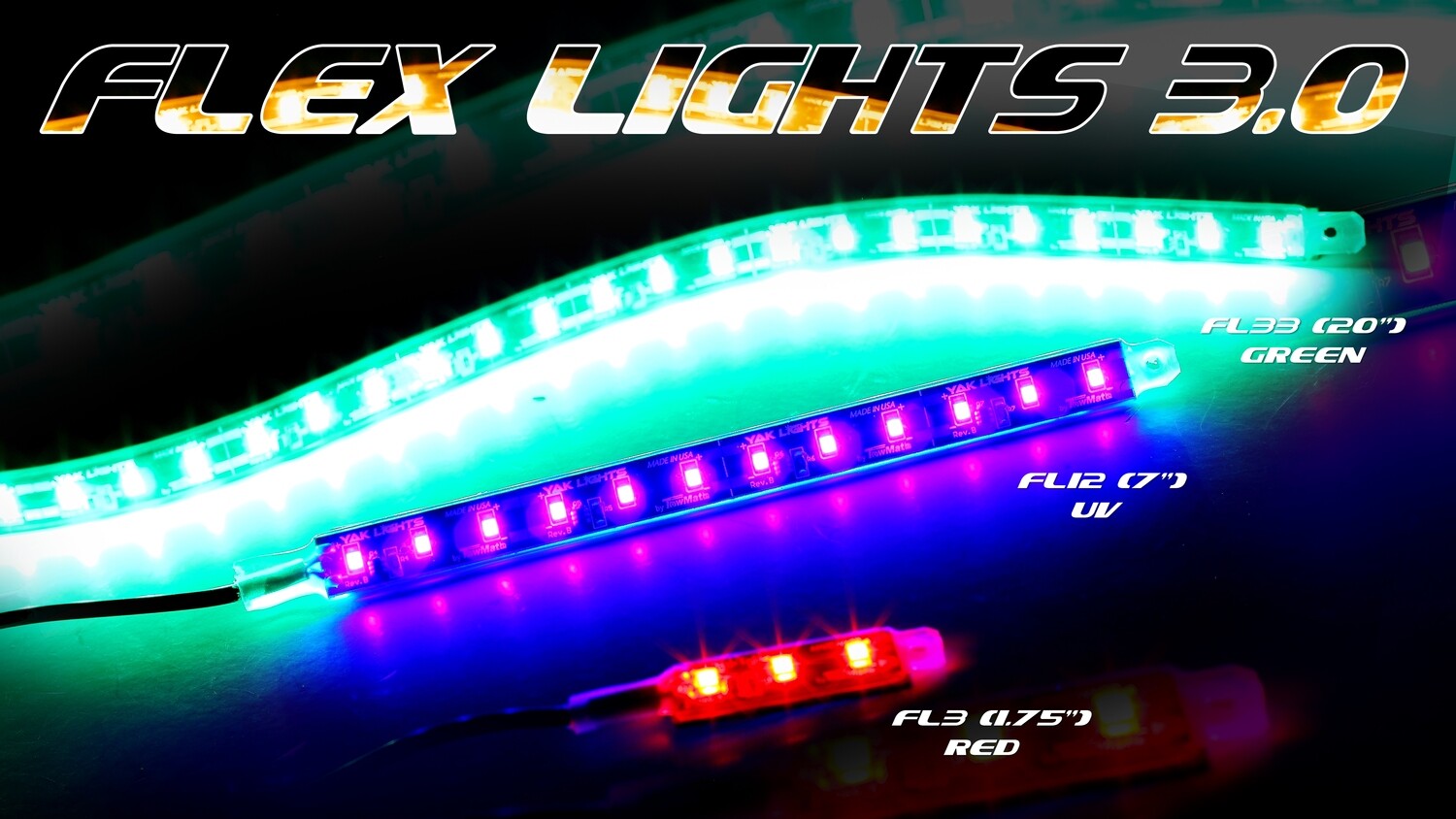 (SINGLE STRIP) FLEX LIGHT SERIES WATERPROOF LIGHTS ULTRA LOW PROFILE LED LIGHTS