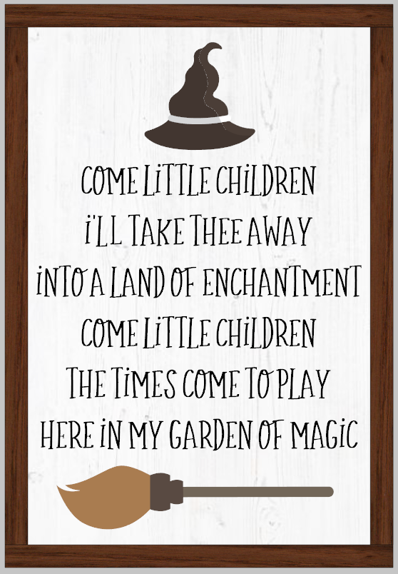 Come Little Children Framed Sign Hocus Pocus