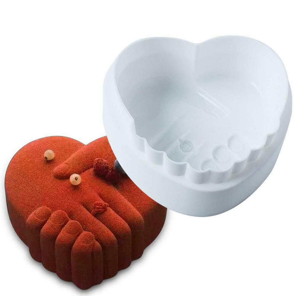 Silicone HeartShaped Heat Resistant Cake Decorating Mold