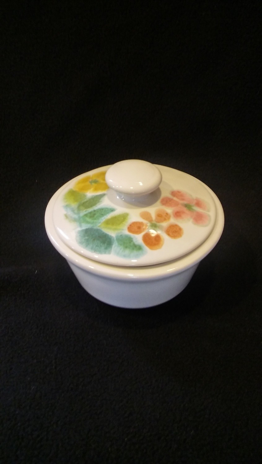 Franciscan Earthenware, Floral Pattern, Sugar Bowl With Lid