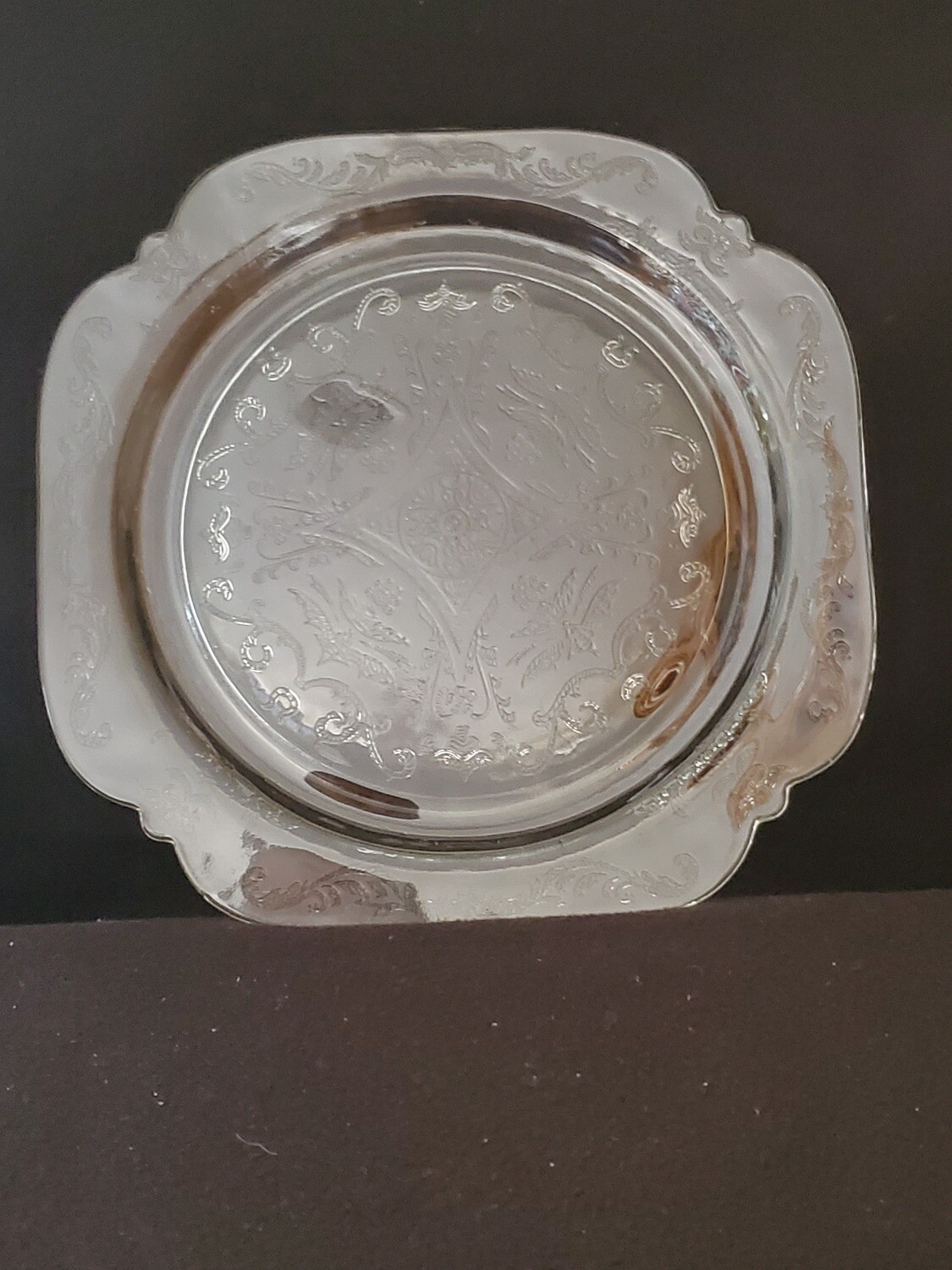 Vintage, Dinner Plate 10 3/8", Madrid Clear Depression Glass by Federal