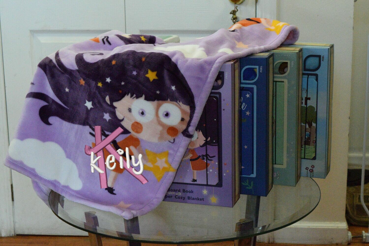 Personalized Child's Blanket and Book Twinkle Twinkle Little Star