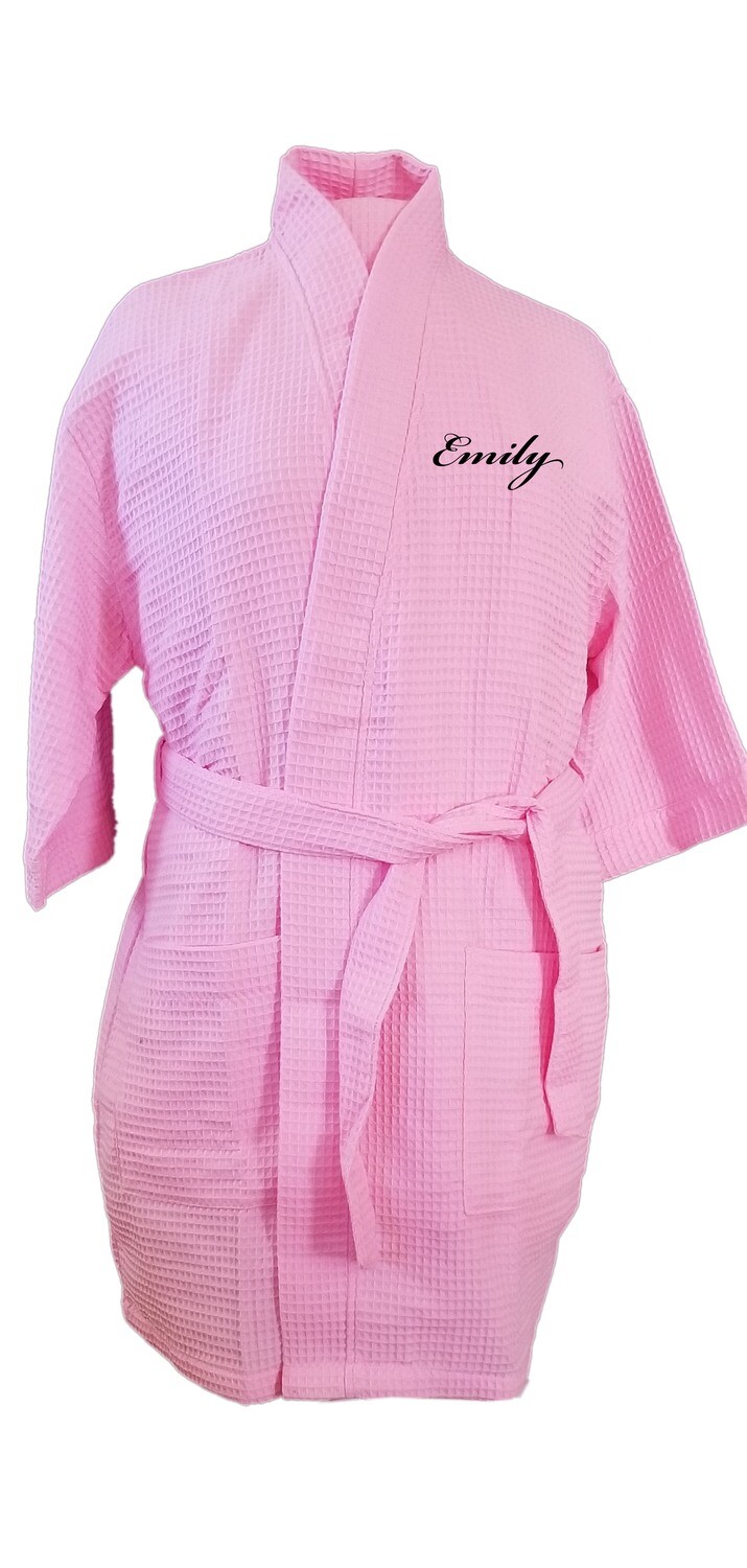 Personalized Cotton Waffle Monogrammed Robes Short Product Category