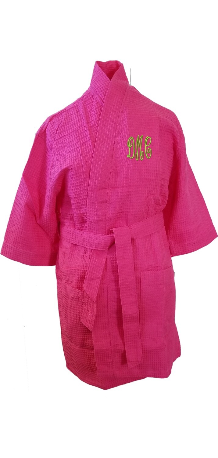 Personalized Cotton Waffle Monogrammed Robes Short * Product Category