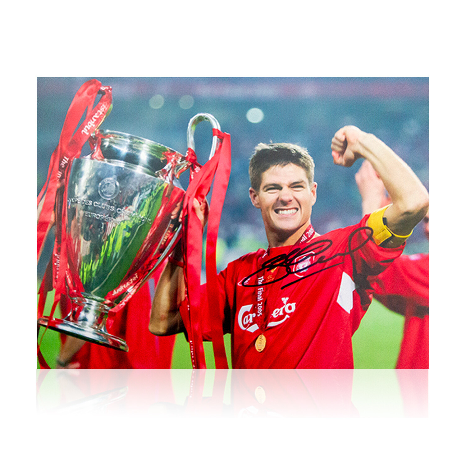 Steven Gerrard Liverpool Champions League Winner Signed Print – Store