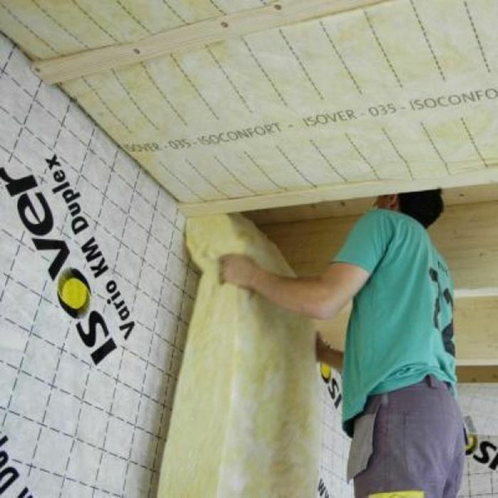 Isover Systemroll 1000 – 120mm – Glaswol isolatie 580mm breed bestelt u hier