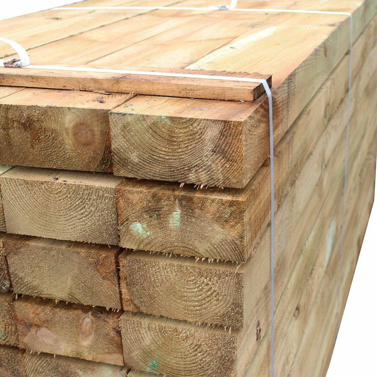 2 4m Traditional 195mm X 95mm Treated Garden Sleeper