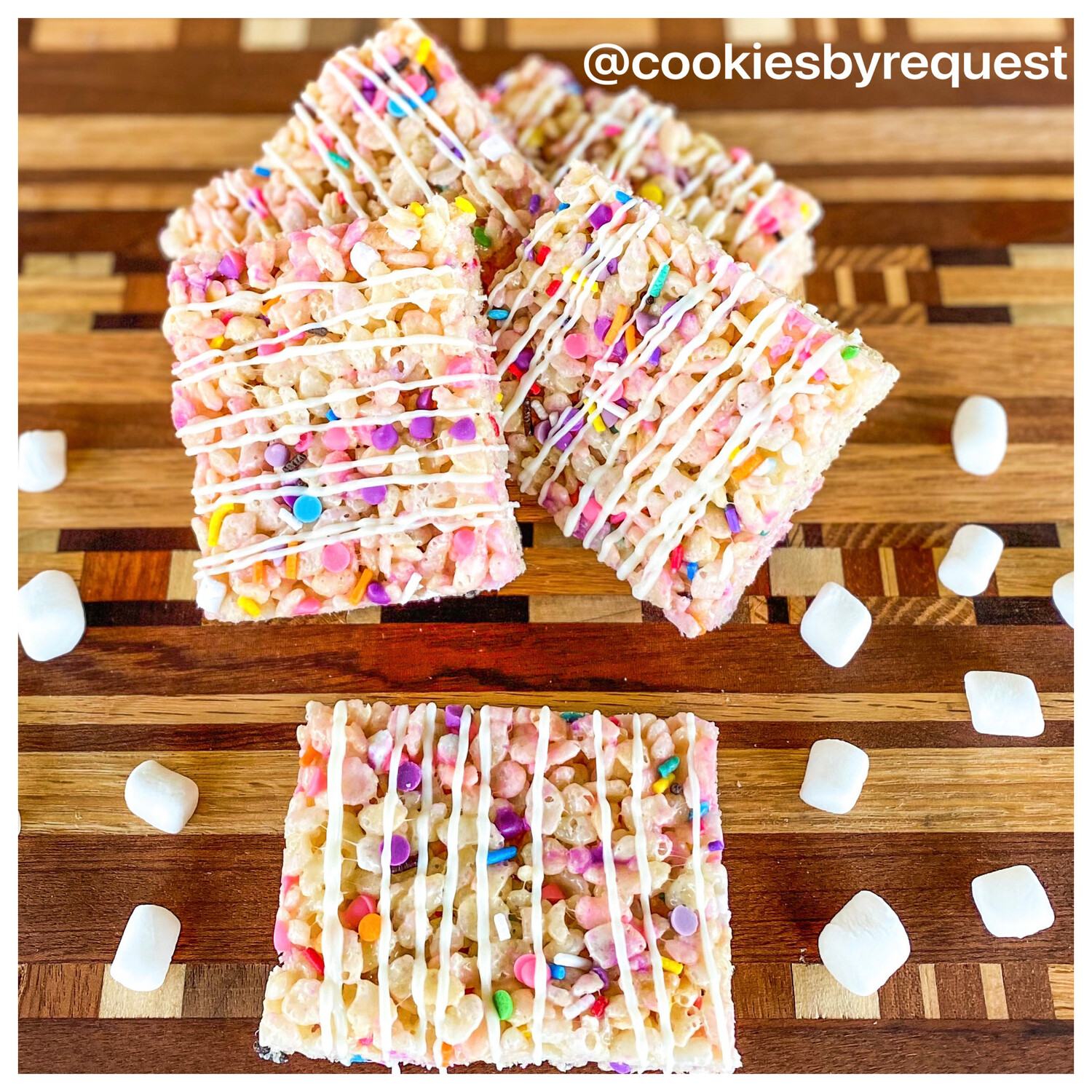 Confetti Rice krispie treats