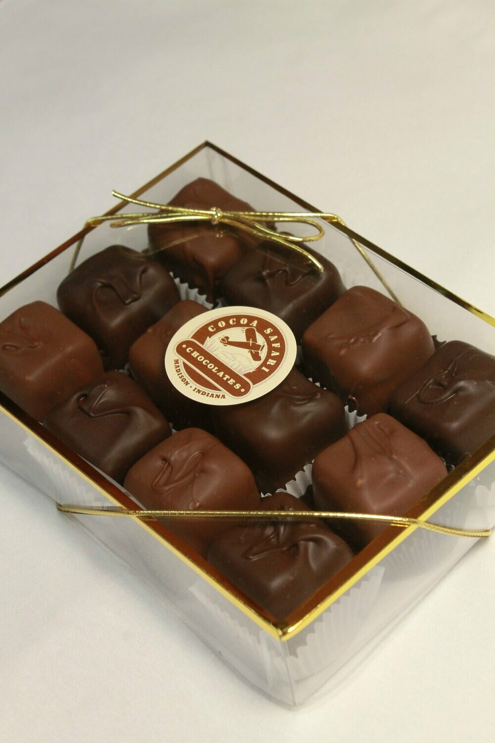 12 Piece Box of Chocolate Dipped Peanut Butter Fudge