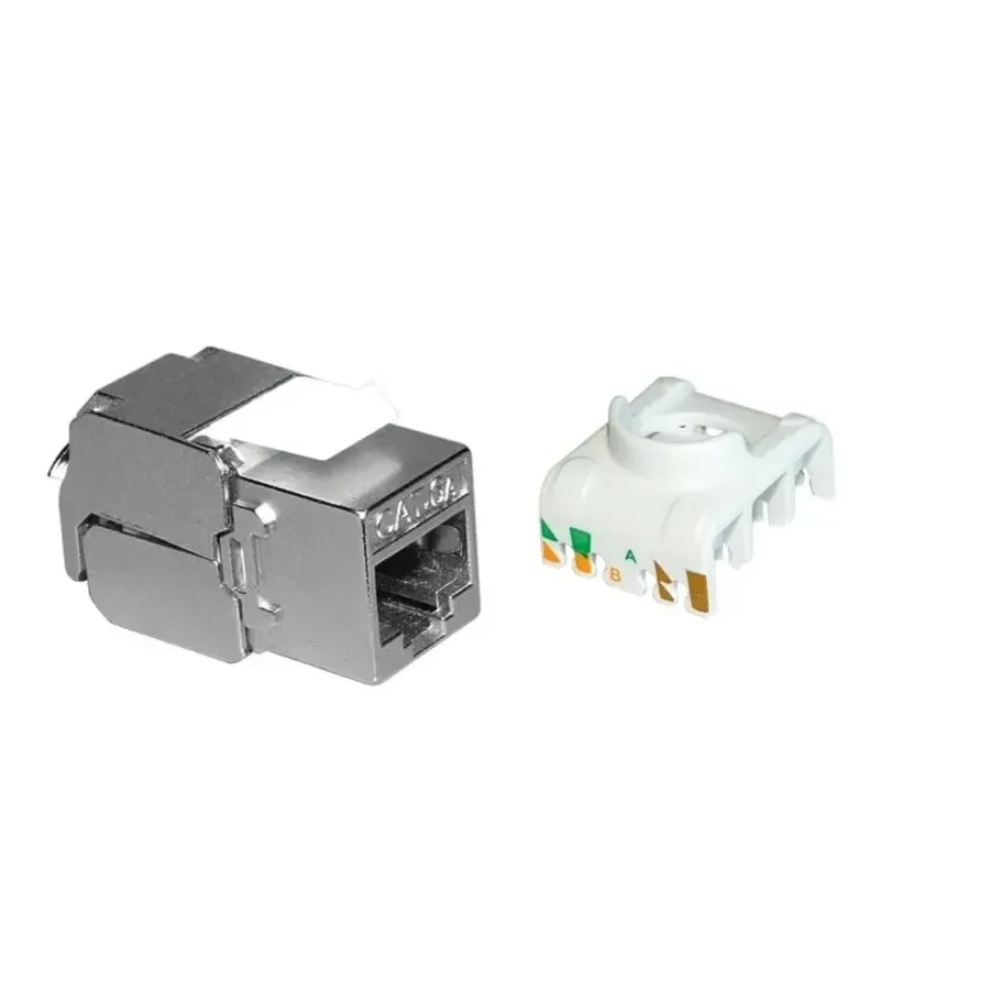 NOYAU EMBASE RJ45 CAT6A - SERTISSAGE SANS OUTIL - METALLIQUE - DECELECT