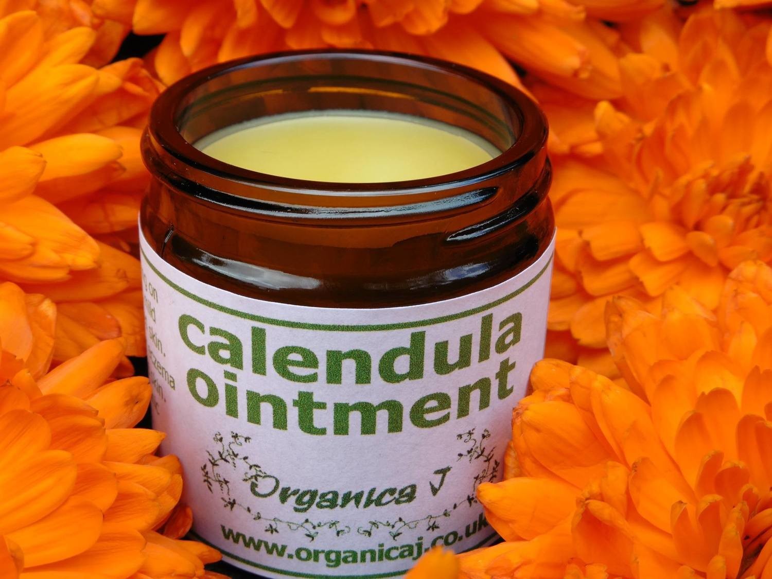 Calendula Ointment organic ingredients Premium comfrey products and