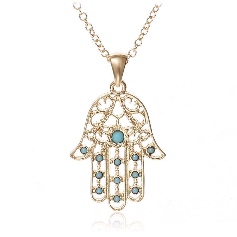 Gold Hamsa Necklace