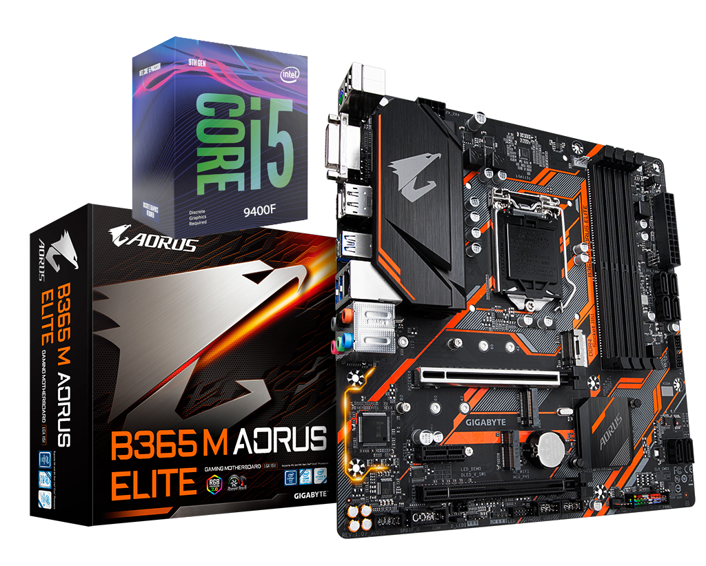 Intel® Core™ i59400F Processor (9M Cache, up to 4.10 GHz ) + AORUS