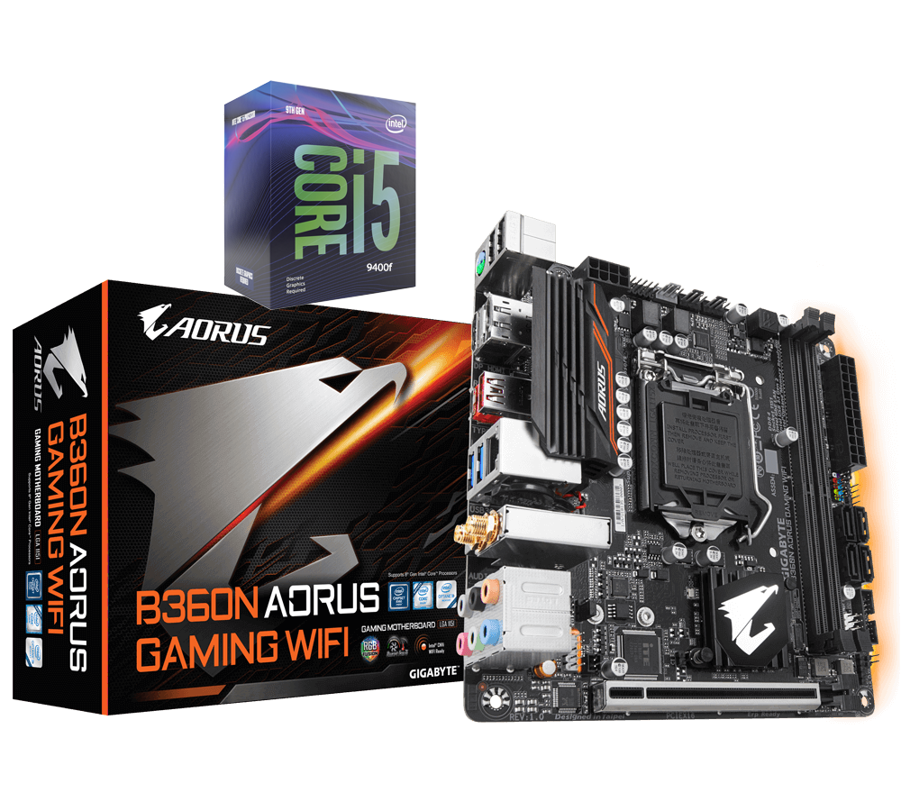 Intel Core i59400F Coffee Lake 6Core 2.9 GHz (4.1 GHz Turbo) + B360N