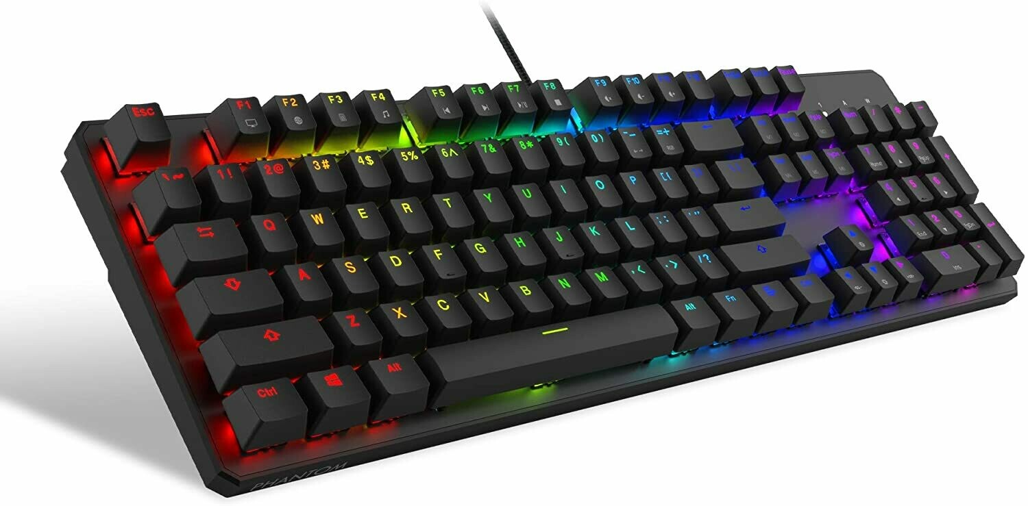 Tecware Phantom 104 Key Mechanical Keyboard, RGB led, Outemu Switch