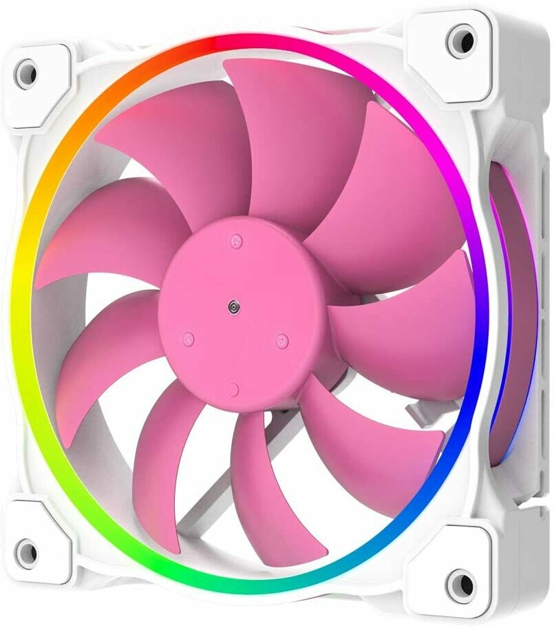 ID COOLING ZF12025PINK Case Fan 120mm 5V 3 PIN Addressable RGB