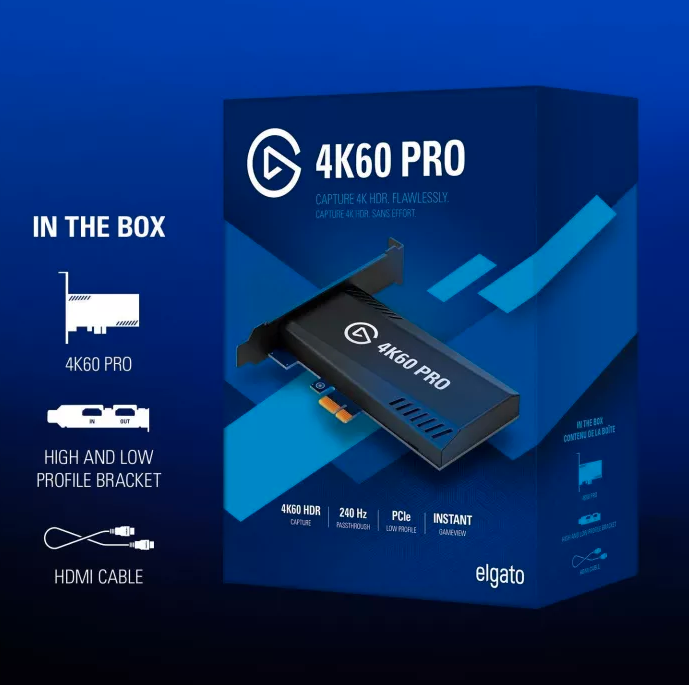 Elgato 4K60 Pro MK.2, Internal Capture Card, Stream and Record 4K60