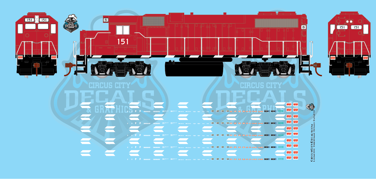 Modern Underframe Details HO Scale Decal Set