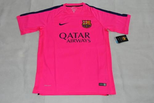 camiseta barça rosa entrenamiento