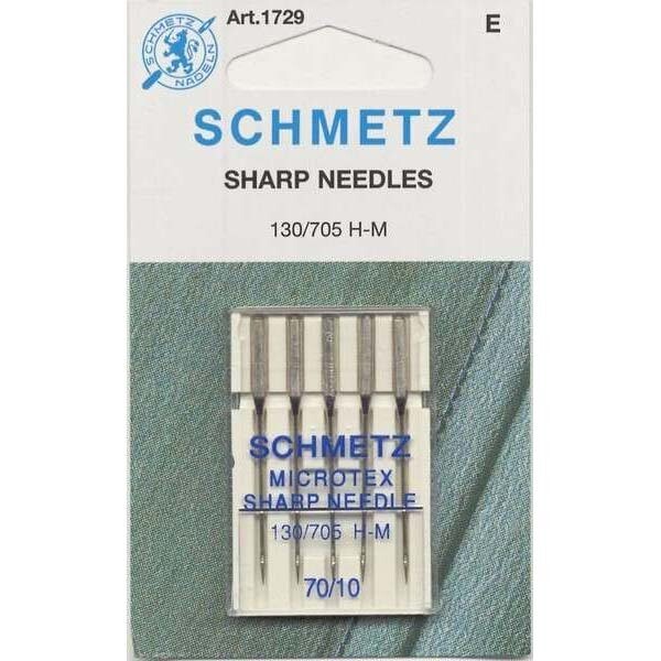Schmetz Sharp / Microtex Machine Needle Size 70/10