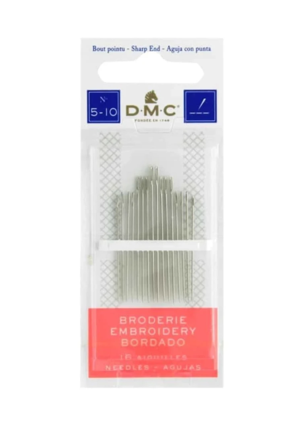 Dmc assorted embroidery needles sizes 510